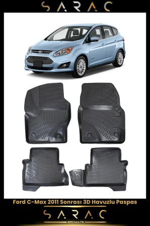 Ford C-max 2024 Model Araca Özel 3d Havuzlu Paspas