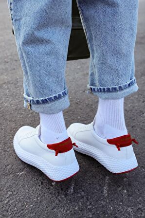 Chekich CH107 GBT Erkek Ayakkabı BEYAZ / KIRMIZI