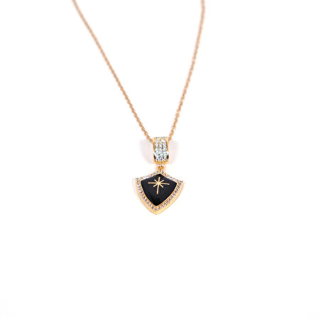 Çelik Kolye Kalkan Yıldızı Model – K-125