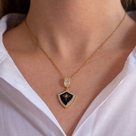 Çelik Kolye Kalkan Yıldızı Model – K-125