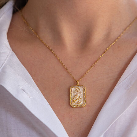 Çelik Kolye – Yengeç Burcu Tarot Model K-106