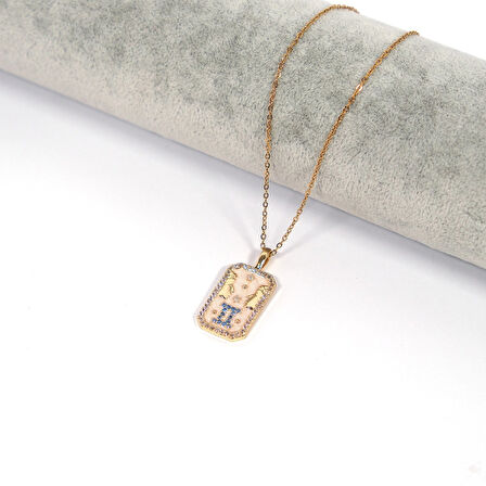 Çelik Kolye İkizler Burcu Tarot Model - K-110