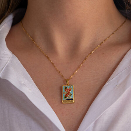 Çelik Kolye Balık Burcu Kolyesi - K-133