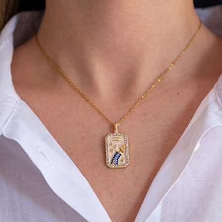 Çelik Kolye Kova Burcu Kolyesi - K-114