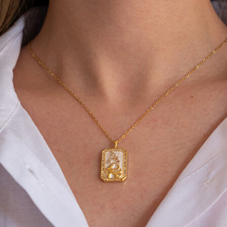 Çelik Kolye Balık Burcu Kolyesi - K-111