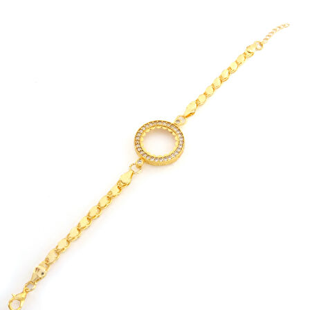 Çeyrek Altın Çerçeve Bileklik Çelik Altın Kaplama Arpa Model BLK-1101