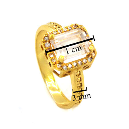 Çelik Baget Yüzük Altın Kaplama YZK-455