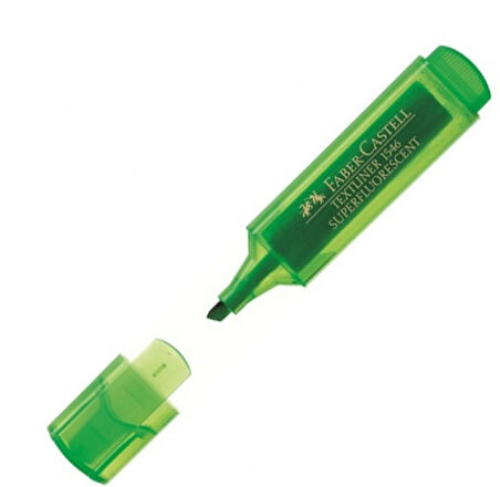 Faber Castell Fosforlu Kalem Şeffaf Yeşil 4 adet