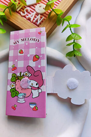 Kuromi-My Melody-Cinnamaroll-Pompompurrin Cırtcırtlı Post-It Defter