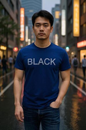 Erkek Slim Fit Bisiklet Yaka T-shirt
