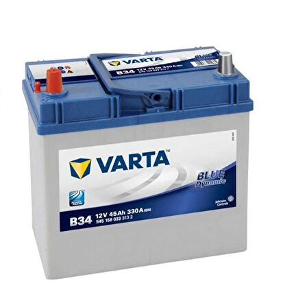 Varta Blue Dynamic 12V 45 Ah Amper B34 Ters Kutup Akü