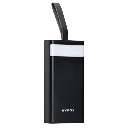 Syrox PB125 50000 mAh Hızlı Şarj Powerbank Siyah 