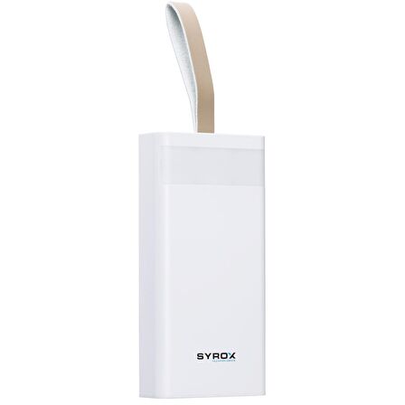 Syrox PB125 50000 mAh Hızlı Şarj Powerbank Beyaz 