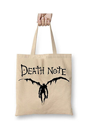 Death Note Ryuk Figür Bez Çanta Uzun Saplı Alışveriş Çantası Plaj Çantası