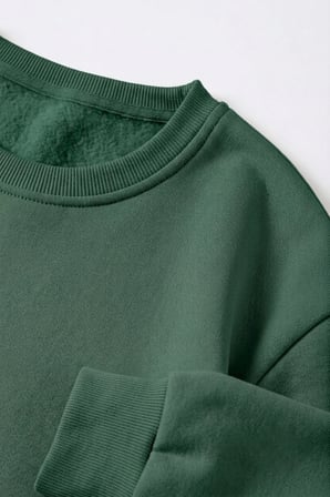 Unisex Cherry TreeBaskılı Bisiklet Yaka Sweatshirt