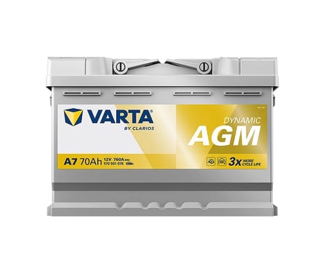Varta Dynamic A7 Start-Stop AGM 12 V 70 Ah 760 A Akü