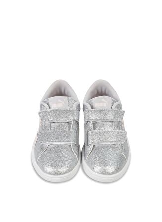 Puma Gri Kız Çocuk Yürüyüş Ayakkabısı 39468602-PumaSmash 3.0 Gliz Glam V