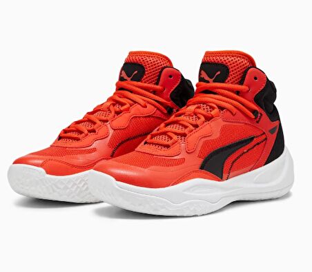 PUMA PLAYMAKER PRO MİD JR KIRMIZI ÇOCUK BASKETBOL AYAKKABISI 37833012 Ç-124 