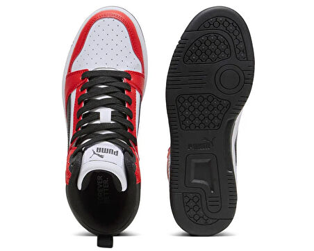 Puma Puma Rebound V6 Mid Jr Genç Günlük Ayakkabı 39383103 Kırmızı