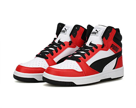 Puma Puma Rebound V6 Mid Jr Genç Günlük Ayakkabı 39383103 Kırmızı