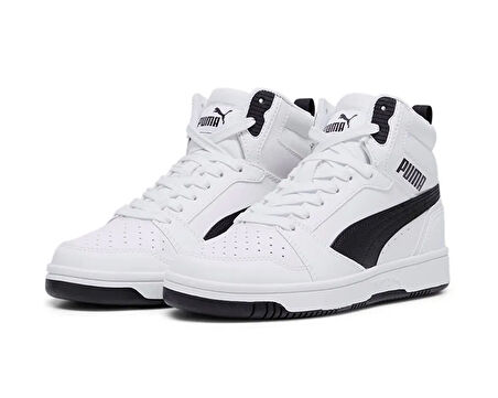 Puma Puma Rebound V6 Mid Jr Genç Günlük Ayakkabı 39383102 Beyaz