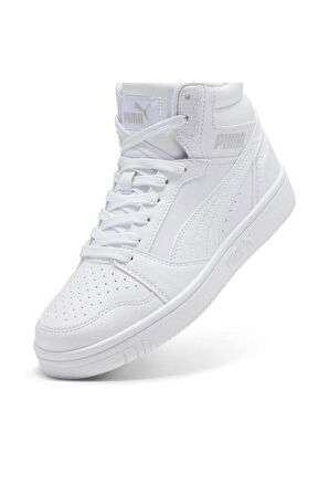 Puma Rebound V6 Mid Jr 393831 05 Unisex Sneaker Ayakkabı Beyaz 35,5-40 