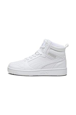 Puma Rebound V6 Mid Jr 393831 05 Unisex Sneaker Ayakkabı Beyaz 35,5-40 