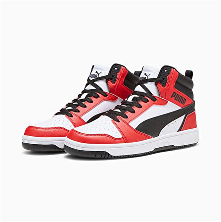 Puma Rebound V6 Kırmızı/Beyaz Erkek Sneaker Spor Ayakkabı - 392326 04