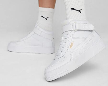 Puma Carina Street Mid Unisex Günlük Ayakkabı 39233701 Beyaz