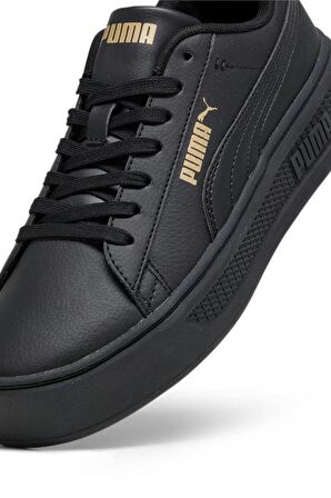 Puma Smash Platform v3 390758 07 Kadın Sneaker Ayakkabı Siyah 36-40 