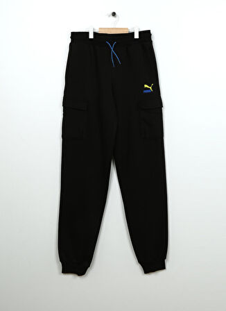 Puma Düz Paça Siyah Erkek Çocuk Eşofman Altı 62160501 CLASSICS FTR BALLER Pants