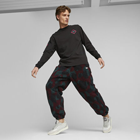 Puma Erkek Eşofman Alt Downtown Aop Sherpa