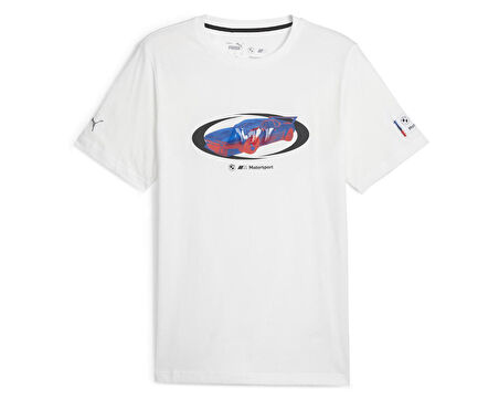 Puma Bmw Mms Statement Car Graphic Tee Erkek Günlük Tişört 62107802 Beyaz