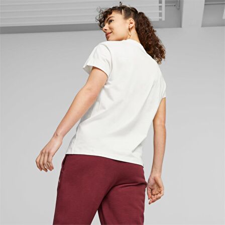 Puma Her Kadın Beyaz Tişört (676000-02)