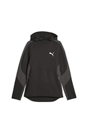 Puma EVOSTRIPE Hoodie DK SİYAH Erkek Eşofman Üstü