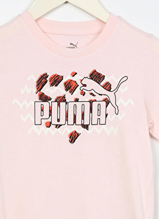 Puma Düz Pembe Erkek Çocuk T-Shirt 67636324 ESS MIX MTCH Tee