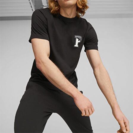 Puma Squad Graphic Erkek Siyah Tişört (676783-01)