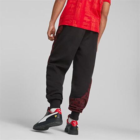 Puma Ferrari Race AOP Sweat Pants Erkek Eşofman Altı Kırmızı-Siyah 62093102