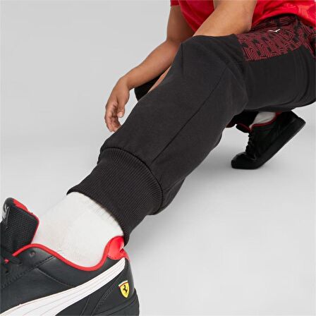 Puma Ferrari Race AOP Sweat Pants Erkek Eşofman Altı Kırmızı-Siyah 62093102