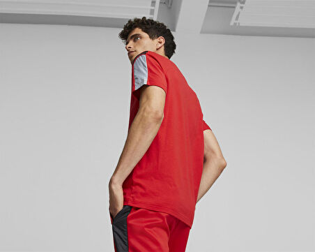 Puma Ferrari Race Mt7 Tee Erkek Günlük Tişört 62093802 Kırmızı