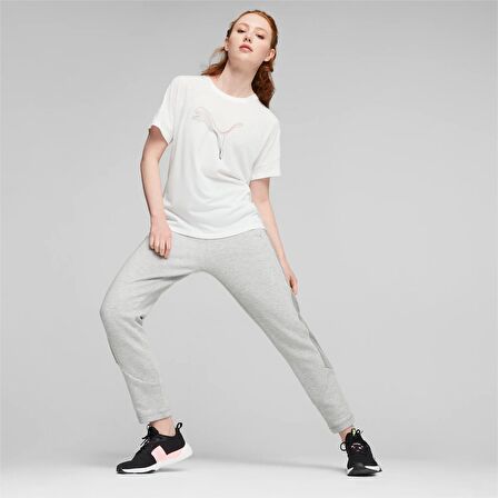 676070-02 Puma Evostrıpe Tee Kadın T-shirt WHİTE