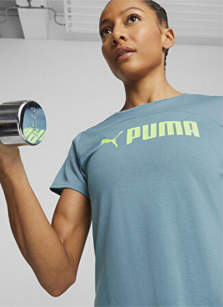 Puma Mavi Kadın T-Shirt PUMA FIT ULTRABREATHE TEE