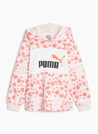 Puma Düz Erkek Çocuk Pembe Sweatshırt 67636524 ESS MIX MTCH Hoodie