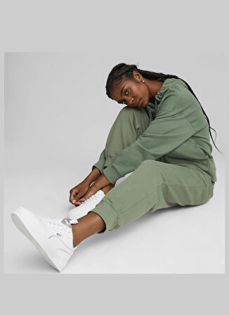 Puma 67600644 HER High-Waist Pants TR Eu Yeşil Lastikli Bel Regular Fit Düz Kadın Eşofman Altı