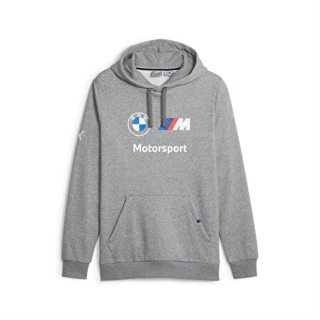 Puma BMW MMS ESS Hoodie Fleece Erkek Günlük Sweatshirts 62130103 Gri