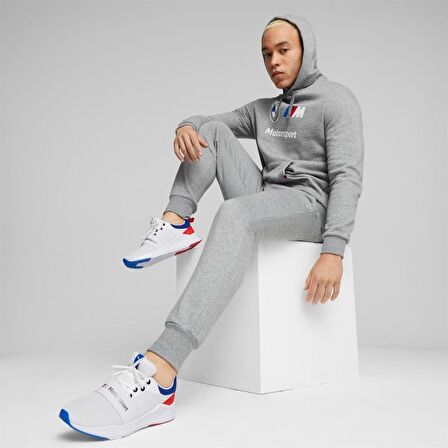 Puma BMW MMS ESS Hoodie Fleece Erkek Günlük Sweatshirts 62130103 Gri