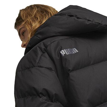 Protective Hooded Erkek Siyah Günlük Stil Ceket 67537801