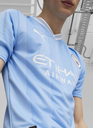 Puma Mavi Erkek Regular Fit Forma 77043801 MCFC Home Jersey Replica