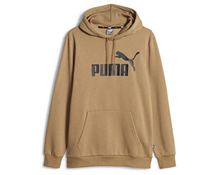 Puma Ess Big Logo Hoodie Fl Erkek Günlük Sweatshirts 58668786 Kahverengi