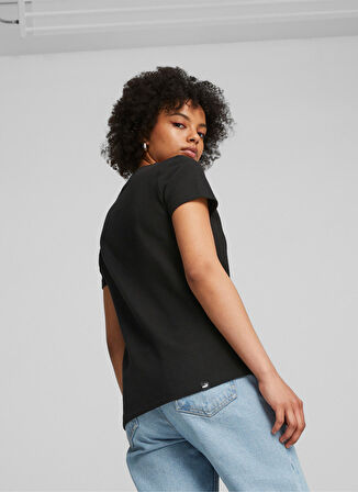 Puma Siyah Kadın Bisiklet Yaka T-Shirt 67600101-HER Structured Tee